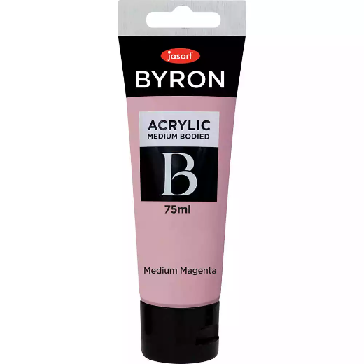 Picture of JASART BYRON ACRYLIC PAINT 75ML MEDIUM MAGENTA