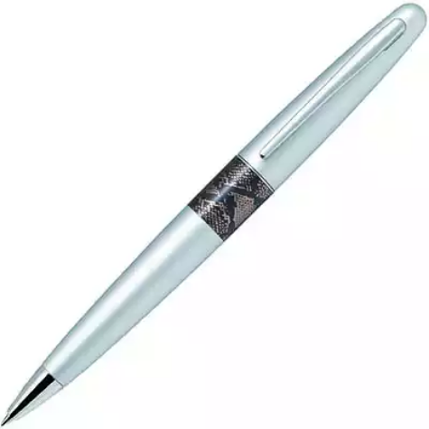 Picture of PILOT MR2 BALLPOINT PEN MEDIUM BLACK INK SILVER PYTHON MOTIF BARREL