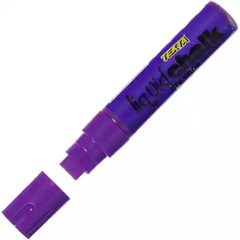 Picture of TEXTA LIQUID CHALK MARKER JUMBO DRY WIPE CHISEL 15.0MM PURPLE