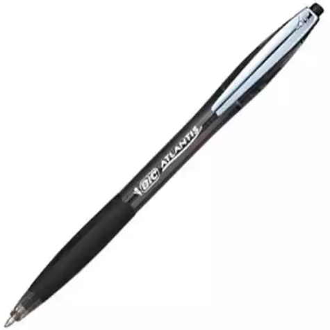 Picture of BIC ATLANTIS RETRACTABLE BALLPOINT PEN 1.0MM BLACK BOX 12