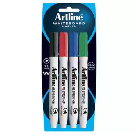 Picture of ARTLINE SUPREME ANTIMICROBIAL WHITEBOARD MARKER BULLET 1.5MM ASSORTED PACK 4