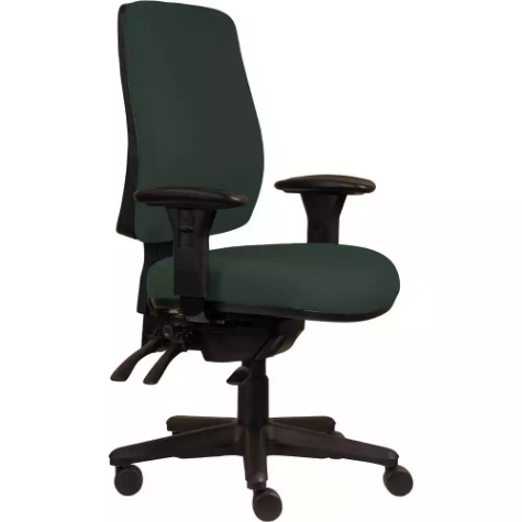 Picture of ERGOSELECT SPARK ERGONOMIC CHAIR HIGH BACK 3 LEVER SEAT SLIDE BLACK NYLON BASE ADJUSTABLE ARMS FOREST