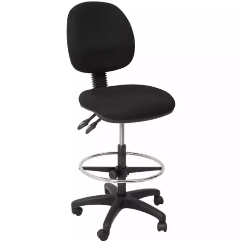 Picture of RAPIDLINE EC070BM DRAFTING CHAIR MEDIUM BACK BLACK