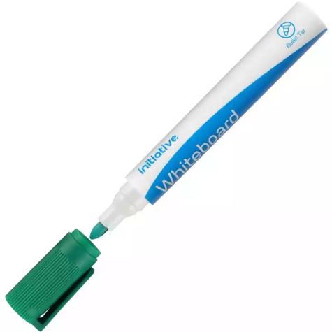 Picture of INITIATIVE WHITEBOARD MARKER BULLET 2MM GREEN