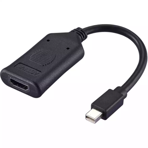 Picture of COMSOL MINI DISPLAYPORT ADAPTER MALE TO HDMI 4K2K ACTIVE 200MM BLACK