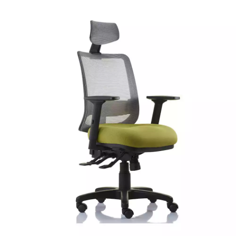 Picture of SYLEX EPIC HI BACK OFFICE CHAIR MESH BACK WITH ARMS OLIVE