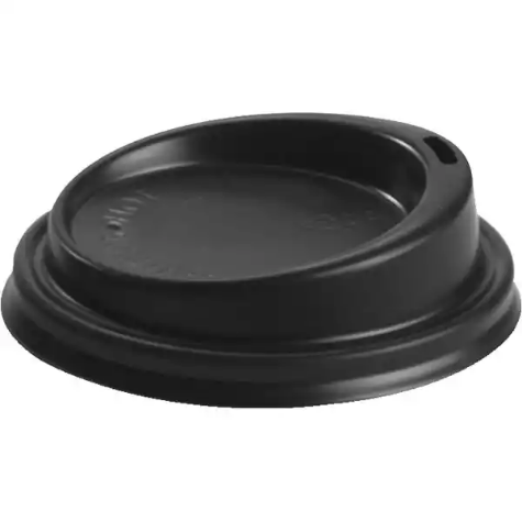 Picture of BIOPAK BIOCUP PS CUP LID SMALL 80MM BLACK PACK 50