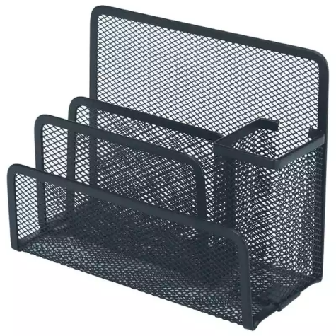 Picture of ESSELTE METAL MESH DESK ORGANISER BLACK