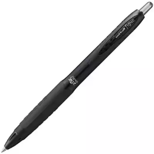 Picture of UNI-BALL UMN307 SIGNO RETRACTABLE GEL INK ROLLERBALL PEN 0.7MM BLACK