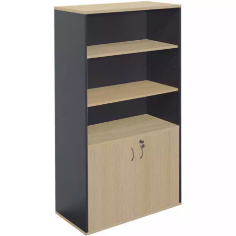 Picture of RAPID WORKER WALL UNIT LOCKABLE 1800 X 900 X 450MM OAK/IRONSTONE