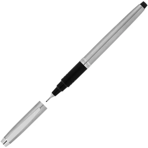 Picture of ARTLINE SIGNATURE SILVER BARREL FINELINER PEN 0.4MM BLACK