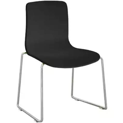 Picture of DAL ACTI CHAIR SLED BASE CHROME FRAME BLACK SHELL