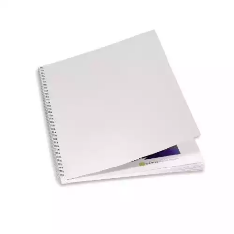 Picture of FELLOWES BINDING COVER LEATHERGRAIN 230GSM A4 WHITE PACK 100