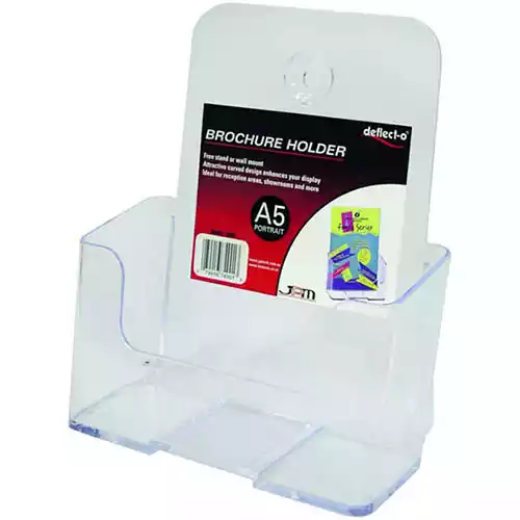 Picture of DEFLECTO BROCHURE HOLDER A5 CLEAR