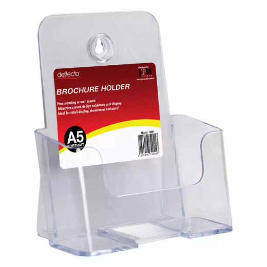 Picture of DEFLECTO BROCHURE HOLDER A5 CLEAR