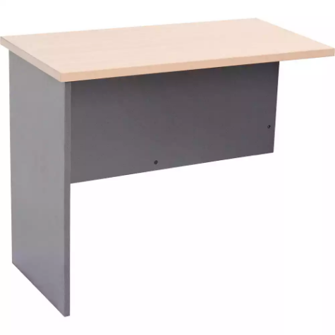 Picture of RAPID WORKER CR45WORKSTATION DESK RETURN 900 X 450MM OAK/IRONSTONE