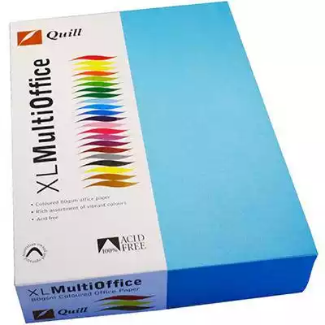 Picture of QUILL COLOURED A4 COPY PAPER 80GSM MARINE BLUE PACK 100 SHEETS