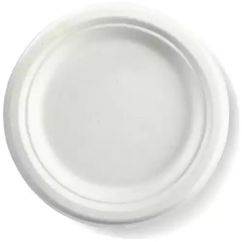 Picture of BIOPAK BIOCANE ROUND PLATE 180MM WHITE PACK 125