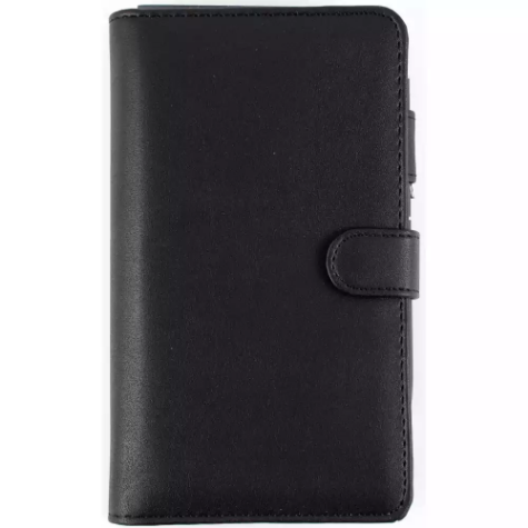 Picture of DEBDEN DAYPLANNER SL2599 SLIMLINE EDITION SNAP CLOSURE 162 X 82MM PU BLACK