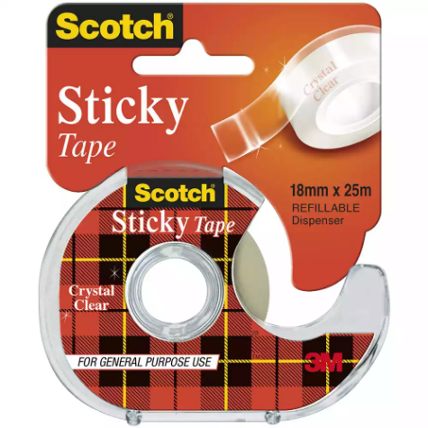 Picture of SCOTCH 502 STICKY TAPE 18MM X 25M HANGSELL