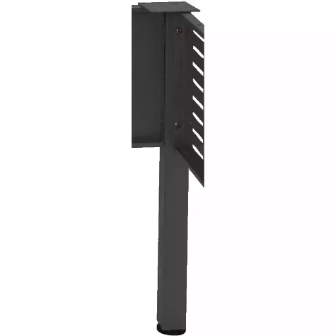 Picture of RAPID SPAN CORNER WORKSTATION SQUARE POLE BLACK