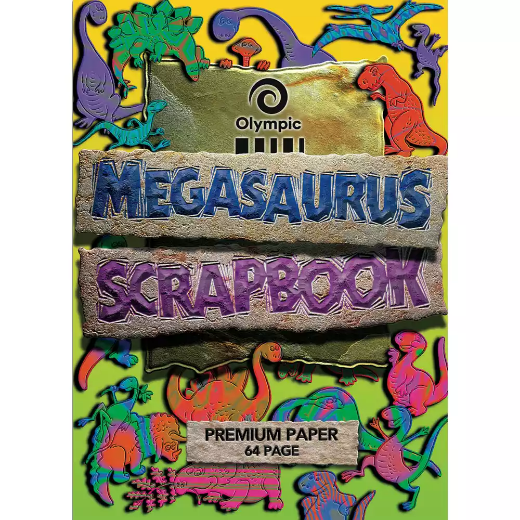 Picture of OLYMPIC SM64 SCRAPBOOK MEGASAURUS BLANK 90GSM 64 PAGE 335 X 240MM