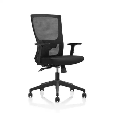 Picture of INITIATIVE PLUTO TASK CHAIR MEDIUM MESH BACK ADJUSTABLE ARMS BLACK