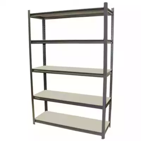 Picture of ACERACK STALLION SHELVING UNIT 5 SHELVES 1800 X 1200 X 400MM DARK GREY