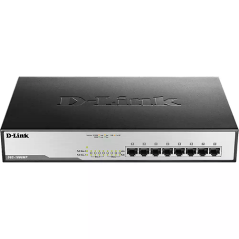 Picture of D-LINK DGS-1008MP DESKTOP SWITCH 8 PORT POE BLACK