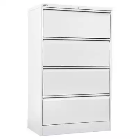 Picture of GO LATERAL FILING CABINET 4 DRAWER HEAVY DUTY 1321 X 900 X 473MM WHITE CHINA