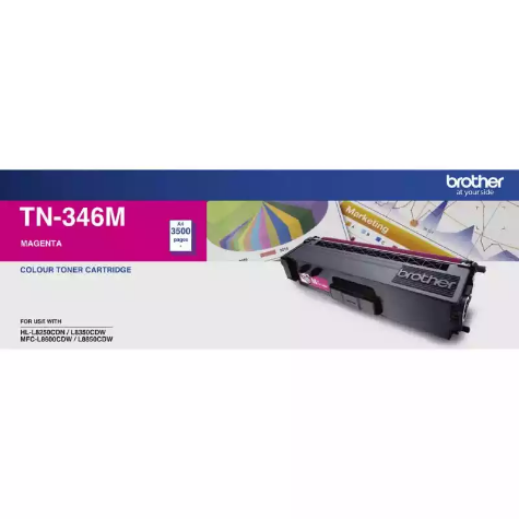 Picture of BROTHER TN346M TONER CARTRIDGE MAGENTA