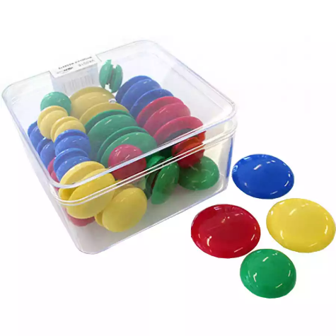 Picture of VISIONCHART MAGNETIC BUTTONS ASSORTED PACK 48