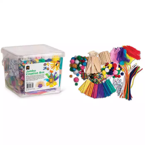 Picture of EDUCATIONAL COLOURS JUMBO CREATION BOX ASSORTED