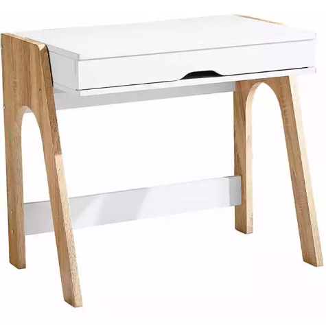 Picture of SYLEX CHATTANOOGA COMPUTER DESK 850 X 550 X 750MM WHITE/OAK