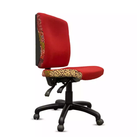 Picture of ORANGE DUST SPECTRUM KATHERINE OFFICE CHAIR MEDIUM BACK 510 X 450 X 910MM OCHRE RED