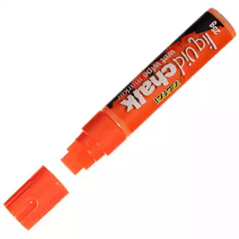 Picture of TEXTA JUMBO LIQUID CHALK MARKER WET WIPE CHISEL 15MM ORANGE