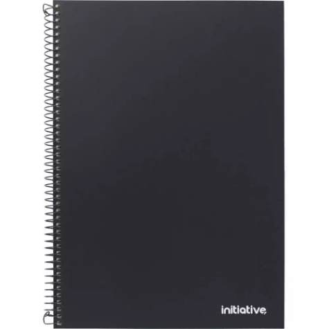 Picture of INITIATIVE PREMIUM SPIRAL NOTEBOOK WITH PP COVER AND POCKET SIDEBOUND 120 PAGE A4