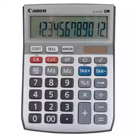 Picture of CANON LS-121TS DESKTOP CALCULATOR 12 DIGIT SILVER