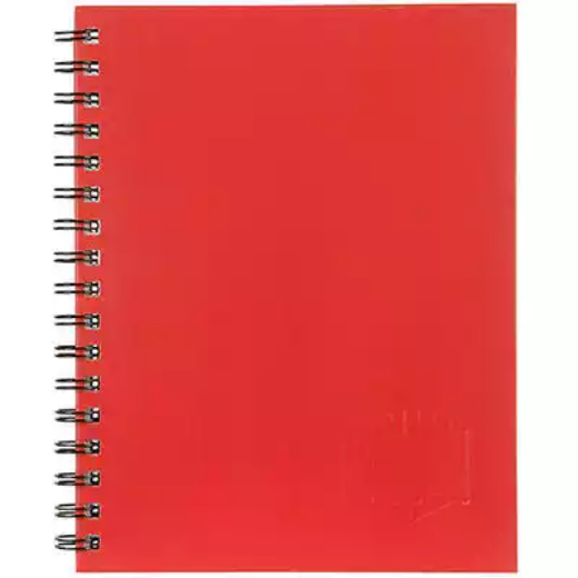 Picture of SPIRAX 511 NOTEBOOK 7MM RULED HARD COVER SPIRAL BOUND 200 PAGE 225 X 175MM RED