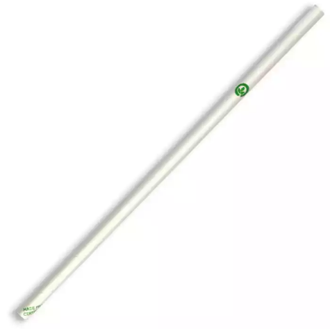 Picture of BIOPAK BIOSTRAW STRAW 6 X 197MM WHITE PACK 250