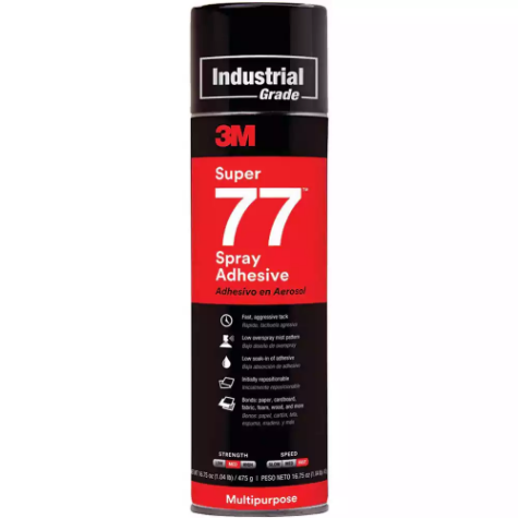 Picture of 3M 77 SUPER MULTI-PURPOSE ADHESIVE SPRAY 374G