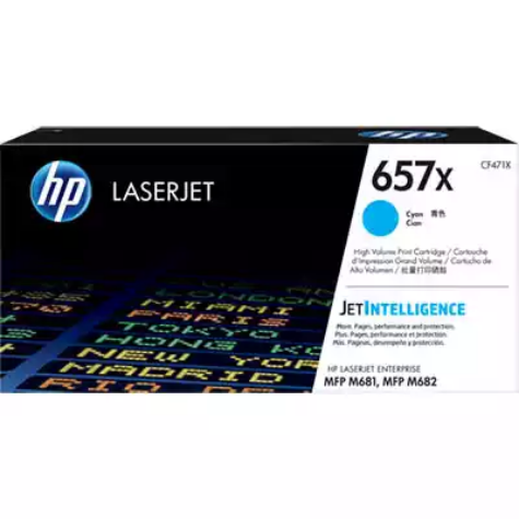 Picture of HP CF471X 657X TONER CARTRIDGE HIGH YIELD CYAN