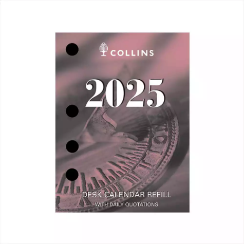 Picture of COLLINS DESK CALENDAR DCRS REFILL DAY TO PAGE SIDE PUNCH