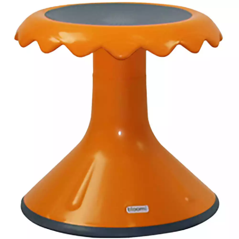 Picture of VISIONCHART EDUCATION SUNFLOWER STOOL 370MM HIGH ORANGE