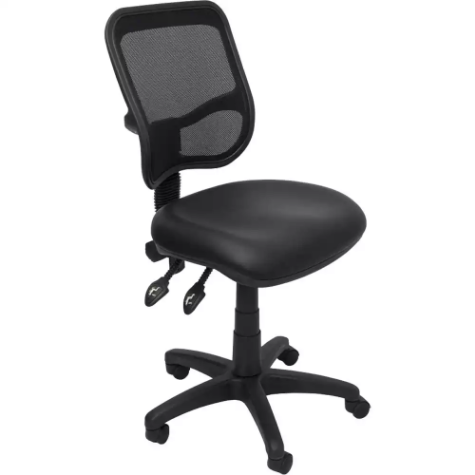 Picture of RAPIDLINE EM300 OPERATOR CHAIR MEDIUM MESH BACK PU BLACK