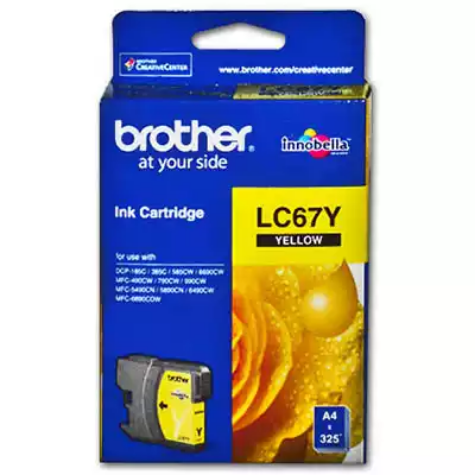 Picture of BROTHER LC67Y INK CARTRIDGE YELLOW