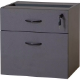 Picture of RAPID WORKER FIXED DESK PEDESTAL 2-DRAWER LOCKABLE 465 X 447 X 454MM IRONSTONE