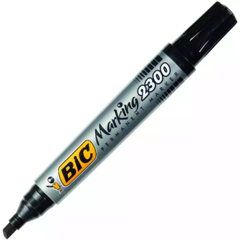 Picture of BIC MARKING 2300 ECOLUTIONS PERMANENT MARKER CHISEL 5.3MM BLACK