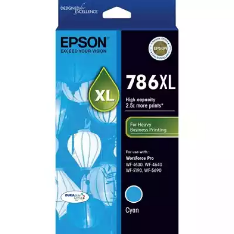 Picture of EPSON 786XL INK CARTRIDGE HIGH YIELD CYAN