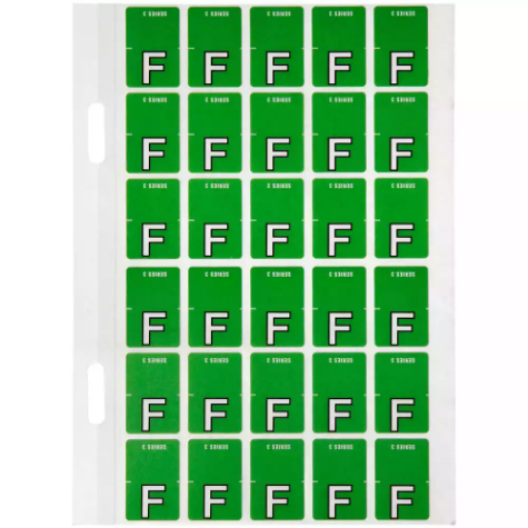 Picture of AVERY 44406 LATERAL FILE LABEL TOP TAB COLOUR CODE F 20 X 30MM LIGHT GREEN PACK 150